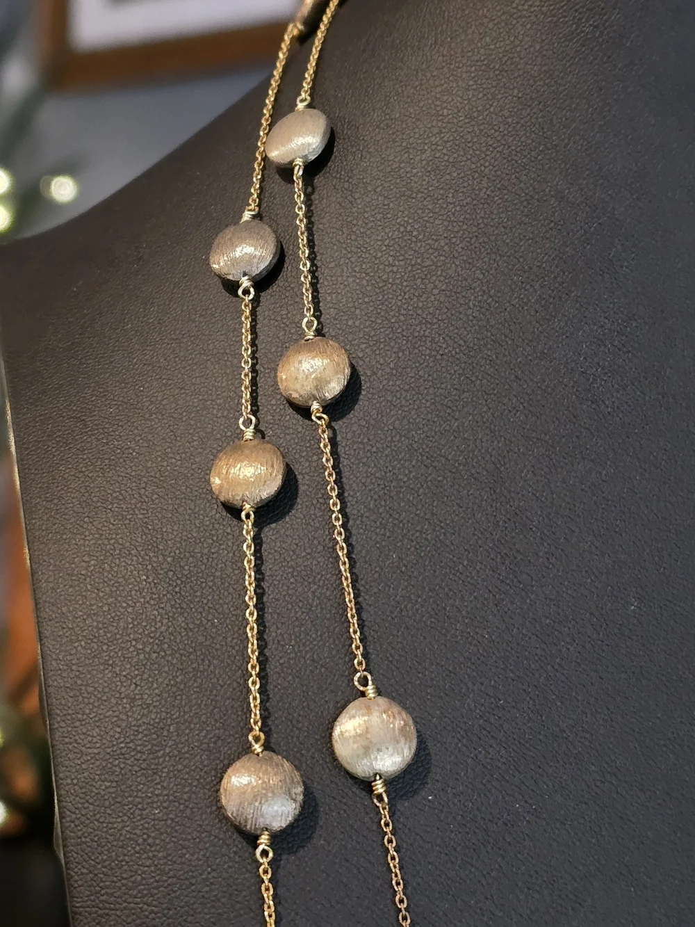 Sterling 925 Stamped Dual Toned Long Layered Necklace - Women Jewelry